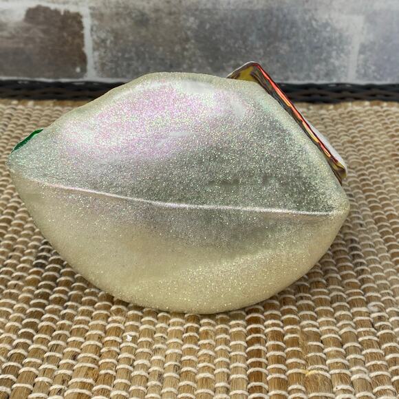 Kathe Wohlfahrt Rothenburg Germany Markusturm Hotel Glitter Glass Ornament 7" - Picture 14 of 15